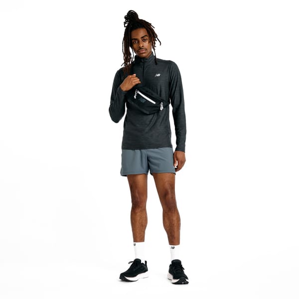 New Balance Space Dye 1/4 Zip Mann Schwarz
