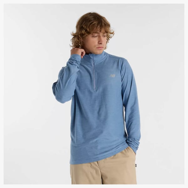 New Balance Space Dye 1/4 Zip Hombre Azul