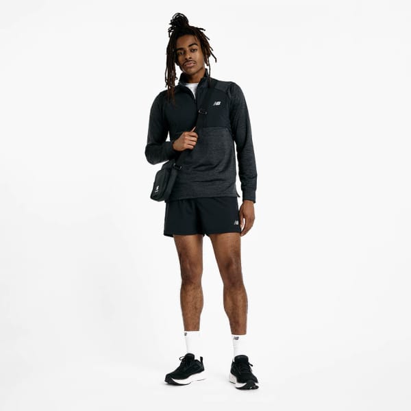 New Balance Athletics Heat Grid 1/2 Zip Mann Schwarz