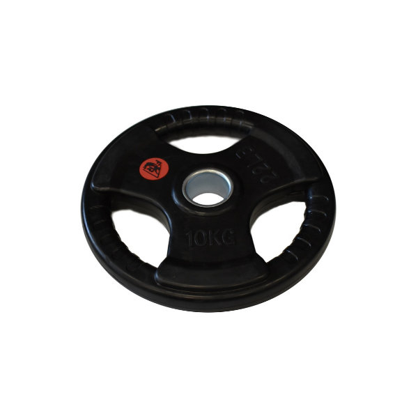 Fit&rack POIDS OLYMPIQUE AVEC POIGNEES - MUSCULATION 10 KG 