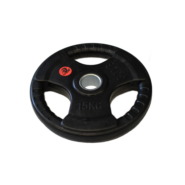 Fit&rack POIDS OLYMPIQUE AVEC POIGNEES - MUSCULATION 15 KG 