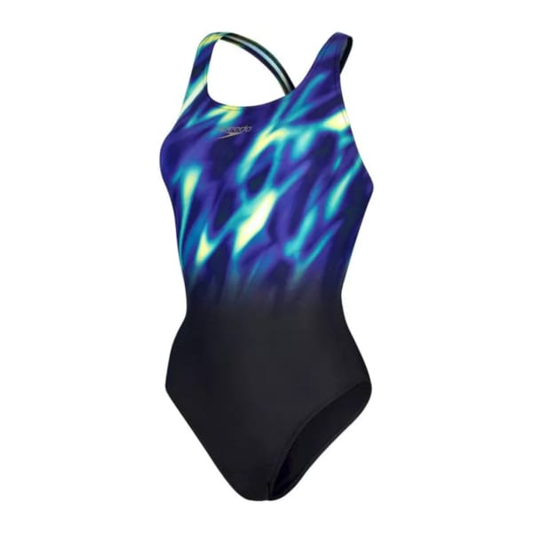 Speedo Maillot de bain Eco+ Placement Digital Powerback Femme Bleu
