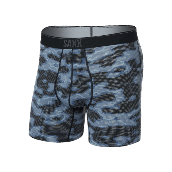 Saxx Quest Quick Dry Mesh Boxer Brief Fly Homme Bleu