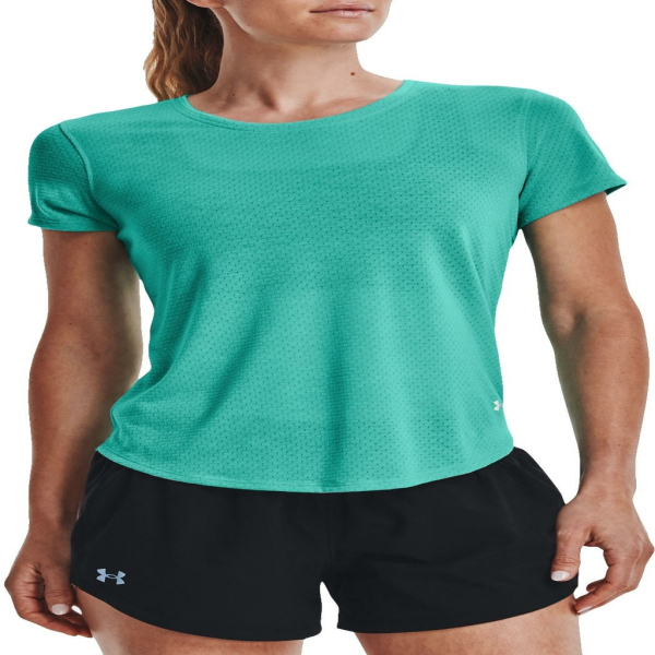 Under Armour Streaker Short Sleeve Femme Turquoise