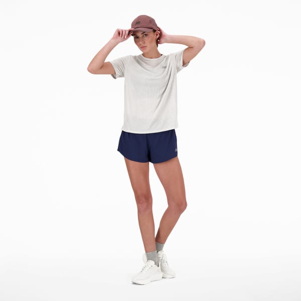 New Balance Athletics T-Shirt Vrouwen Grijs