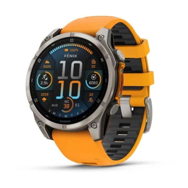 Garmin Fenix 8 Sapphire Amoled Titane 47mm Graphite Gris