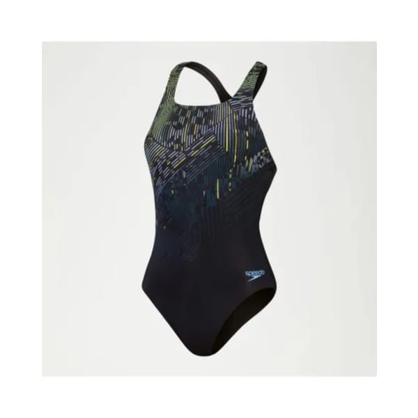 Speedo Womens Digital Printed Medalist Vrouwen Zwart