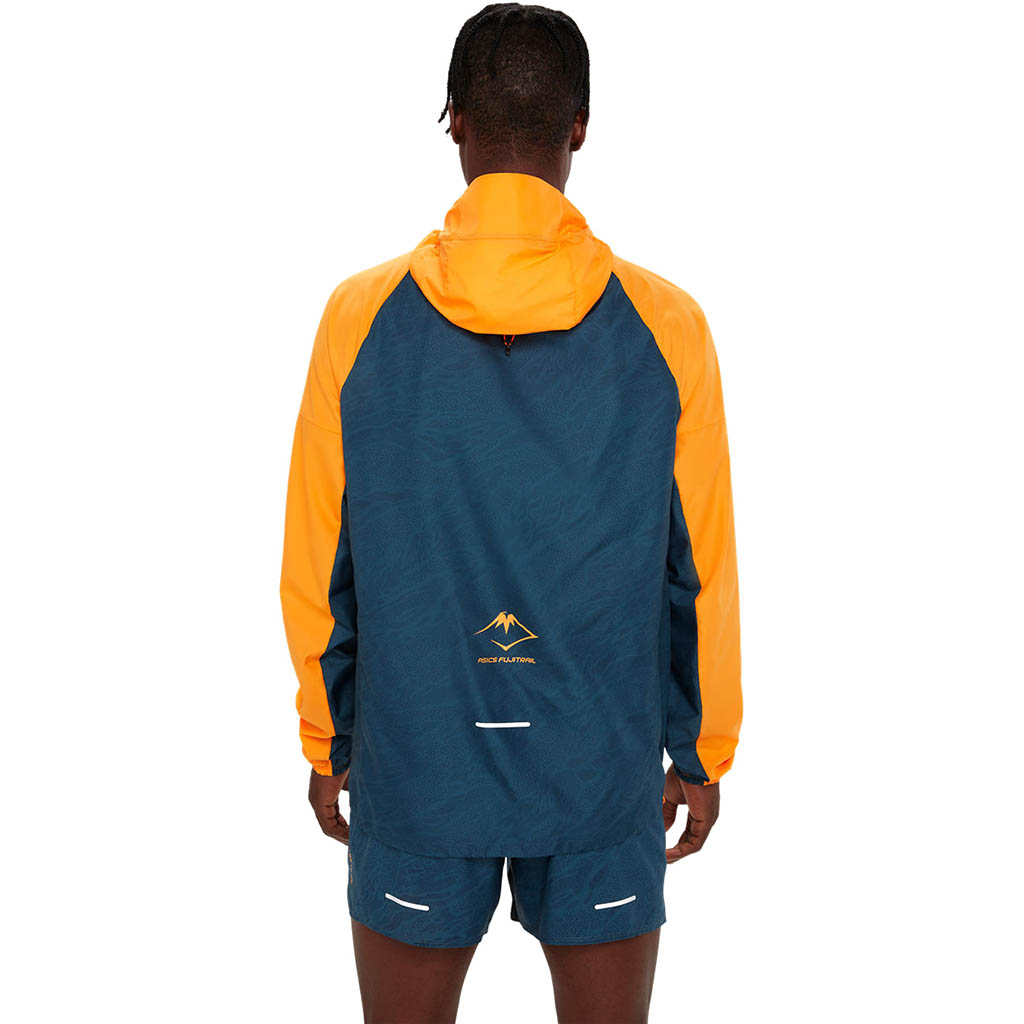 Asics Fujitrail Packable Windbreaker Fellow Yellow.Magnetic Blue