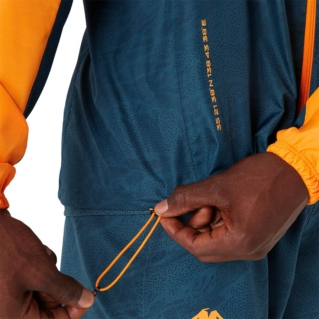 Asics Fujitrail Packable Windbreaker Fellow Yellow.Magnetic Blue