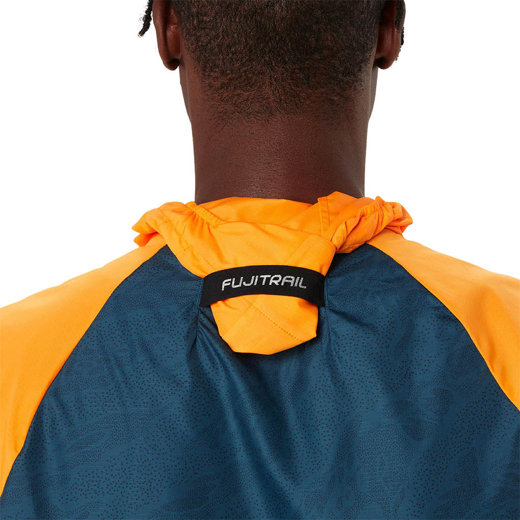 Asics Fujitrail Packable Windbreaker Fellow Yellow.Magnetic Blue