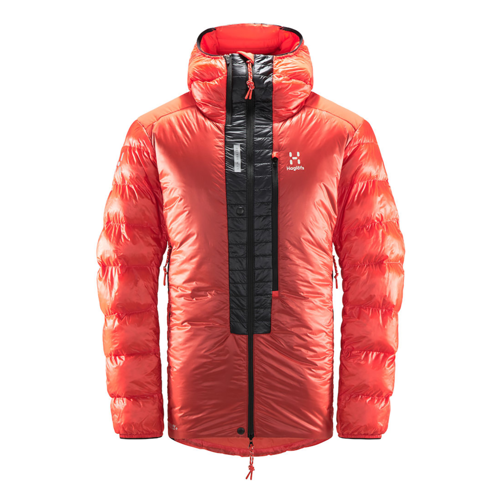 Haglofs L.I.M Zenith Down Jacket Rouge. Noir | Lepape