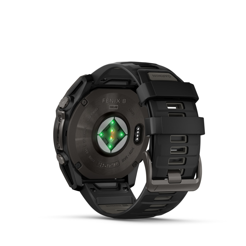 fenix 8 Saphire Solar Titane 51mm Carbon Gray-gris-Garmin | Lepape